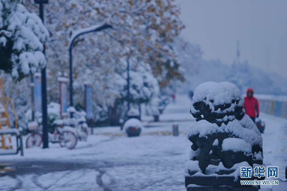 錢(qián)塘江邊雪景