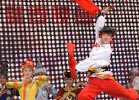 1月31日，演員在晚會(huì)上表演