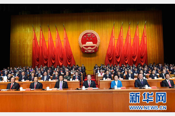 10月1日，慶祝中華人民共和國成立66周年暨新疆維吾爾自治區(qū)成立60周年大會(huì)在新疆人民會(huì)堂隆重舉行。 新華社記者 饒愛民 攝