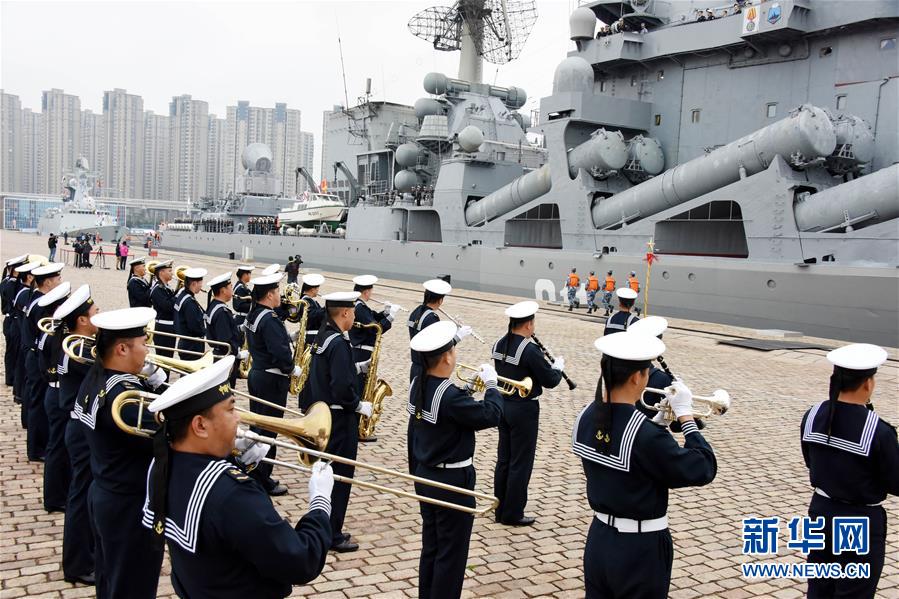 （軍事）（1）中俄&ldquo;海上聯(lián)合&mdash;2019&rdquo;軍事演習(xí)俄方參演艦艇抵達(dá)青島