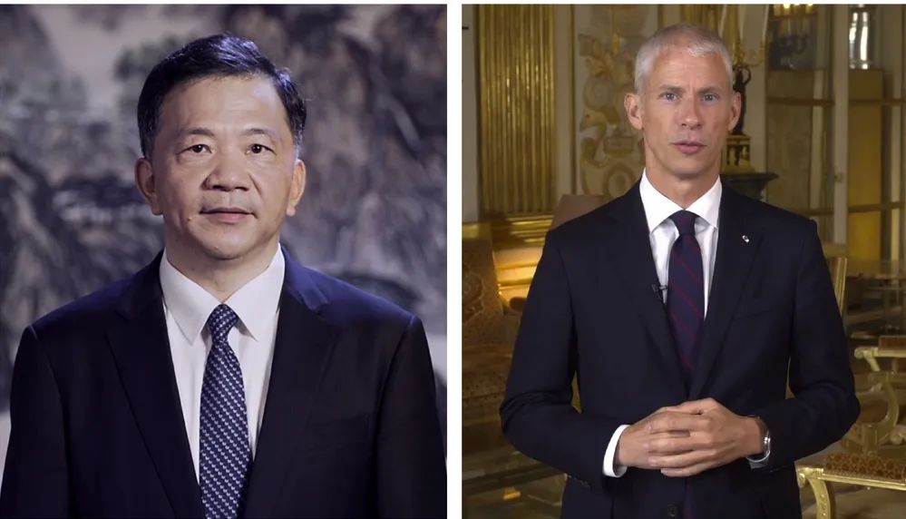 中宣部副部長，中央廣播電視總臺臺長、  總編輯慎海雄與法國文化部部長弗蘭克&middot;里斯特  共同宣布項目啟動