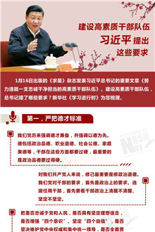建設(shè)高素質(zhì)干部隊伍，習(xí)近平提出這些要求
