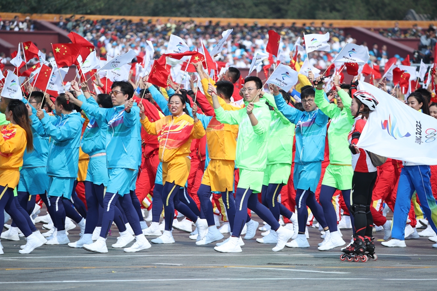 群眾大游行，歡樂(lè)的海洋！