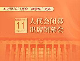 習(xí)近平2021兩會(huì)&ldquo;微鏡頭&rdquo;之九：人代會(huì)閉幕 出席閉幕會(huì)