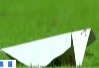 從天而降！球迷看臺玩丟紙飛機(jī)擊中球員