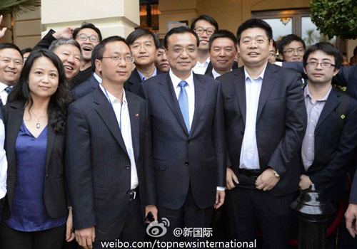 李克強(qiáng)：在非中企了解當(dāng)?shù)匚幕拍茉「?。圖片來源：&ldquo;新國際&rdquo;微博。