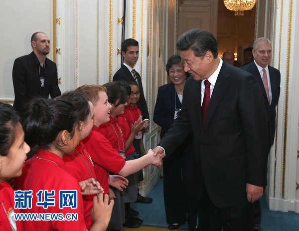 10月22日，國家主席習(xí)近平在倫敦出席全英孔子學(xué)院和孔子課堂年會開幕式。 新華社記者 龐興雷 攝 