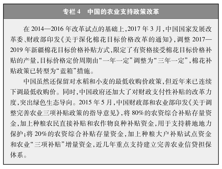 （圖表）[&ldquo;中美經貿摩擦&rdquo;白皮書]專欄4 中國的農業(yè)支持政策改革