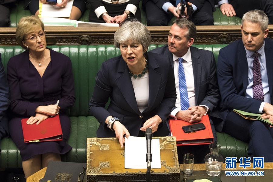 （國際）（1）英國議會投票反對&ldquo;無協(xié)議脫歐&rdquo;