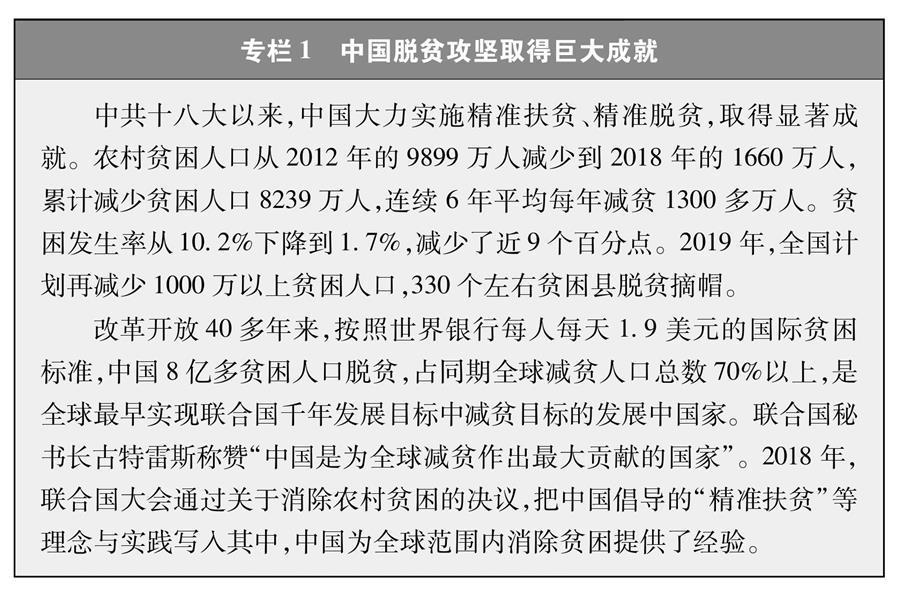 （圖表）[新時代的中國與世界白皮書]專欄1 中國脫貧攻堅(jiān)取得巨大成就