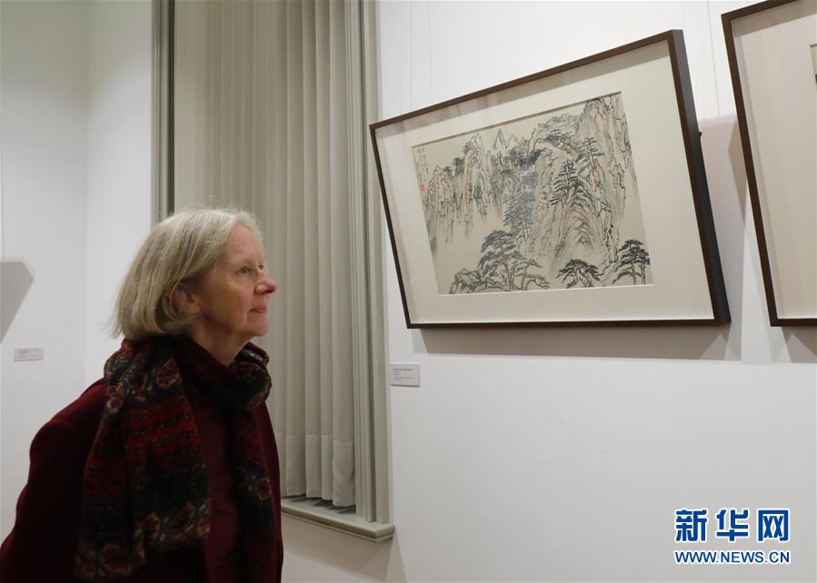 （國(guó)際&middot;圖文互動(dòng)）（1）劉海粟國(guó)畫作品展在布魯塞爾開幕