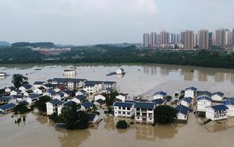 重慶長江、嘉陵江、涪江洪水過境