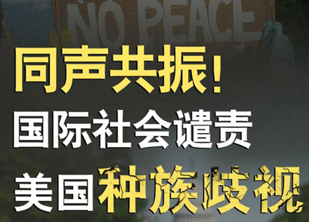 【圖解】同聲共振！國際社會(huì)譴責(zé)美國種族暴力