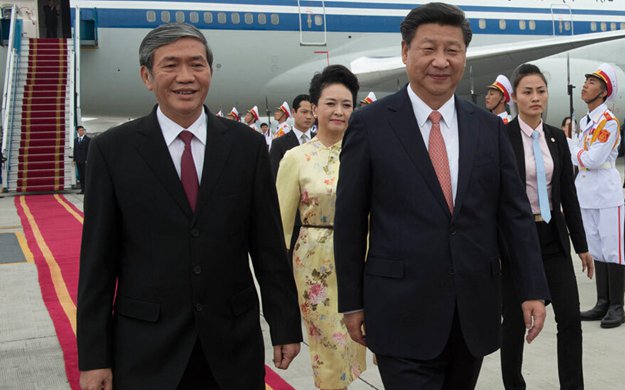 習(xí)近平抵達(dá)河內(nèi)開始對(duì)越南進(jìn)行國事訪問